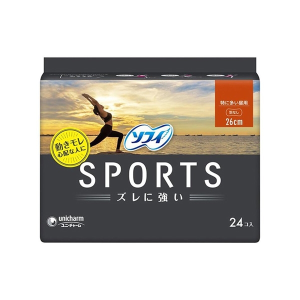 소피 스포츠 밀림 없는 생리대 특히 많은 날 낮용 날개 없음 상품 이미지